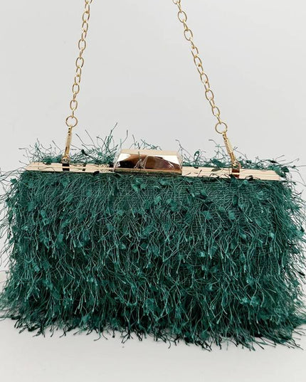 Tassel Clutch Chain Bag