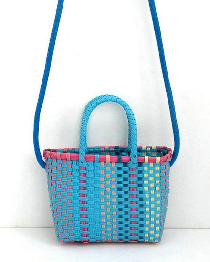 Colorful Hand Woven Beach Bag Picnic Bag