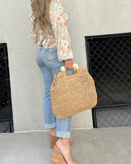 Tulum Nights Straw Bag