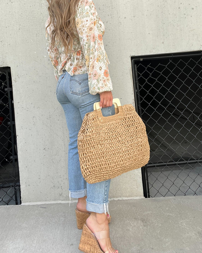 Tulum Nights Straw Bag