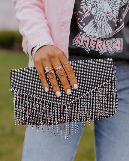 Vip Party Rhinestone Clutch