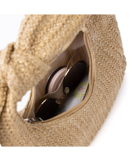 Bow Straw Bag