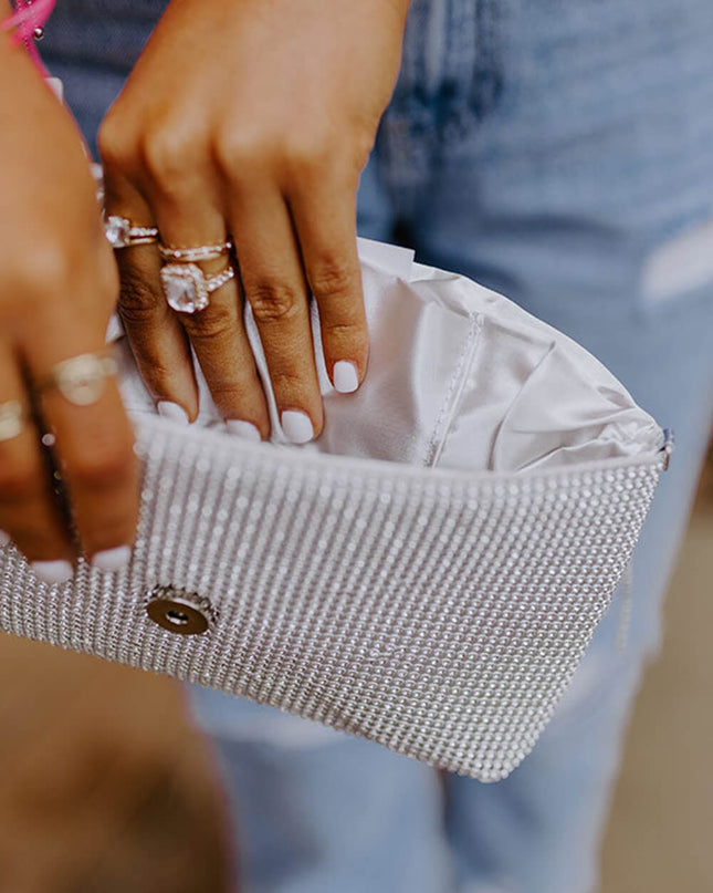 Vip Party Rhinestone Clutch