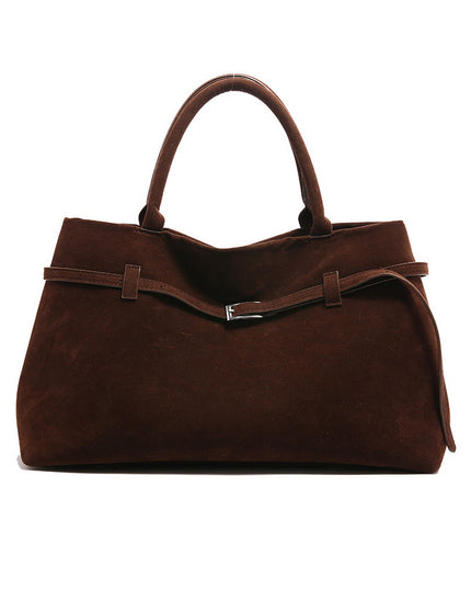 Vintage Nubuck Leather Tote Bag