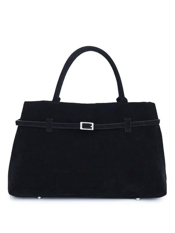 Vintage Nubuck Leather Tote Bag