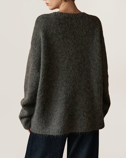 "Cloud Knit" Oversized V-Neck Cardigan