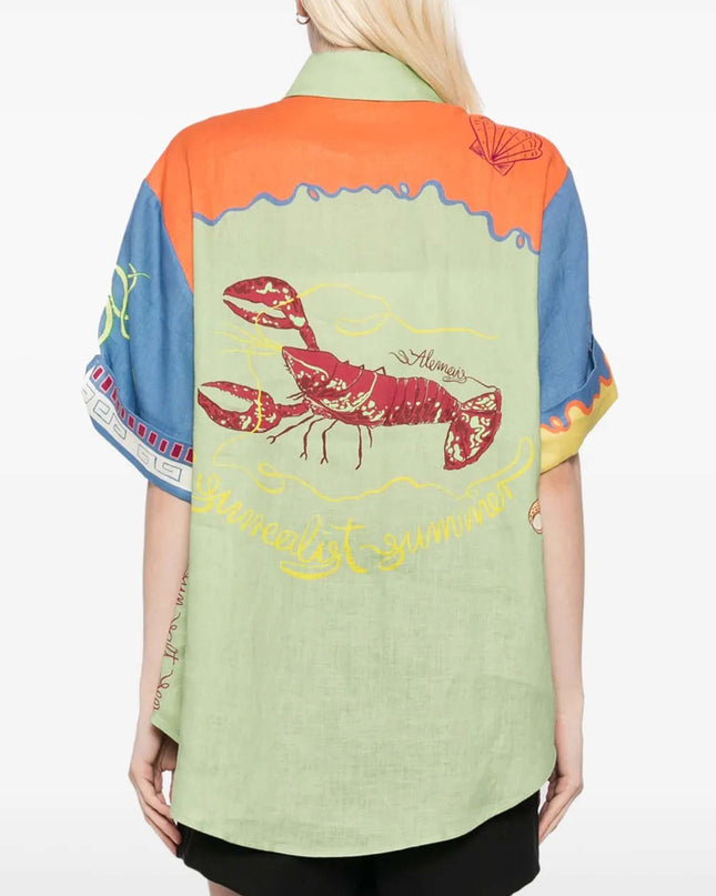 "Mediterranean Mosaic" Art Print Linen Set