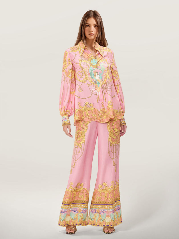 "Mystic Baroque" Pink Gold Baroque Print Set