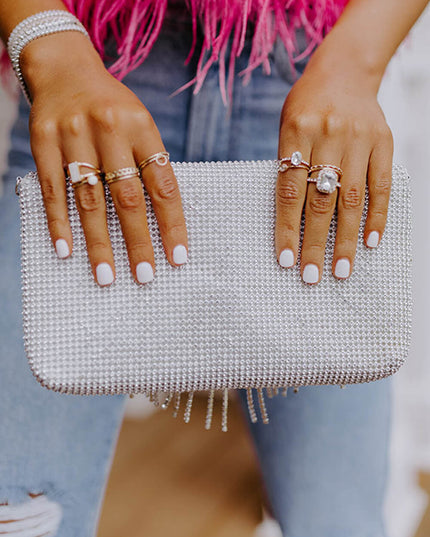 Vip Party Rhinestone Clutch