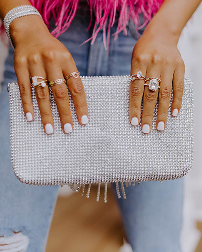 Vip Party Rhinestone Clutch