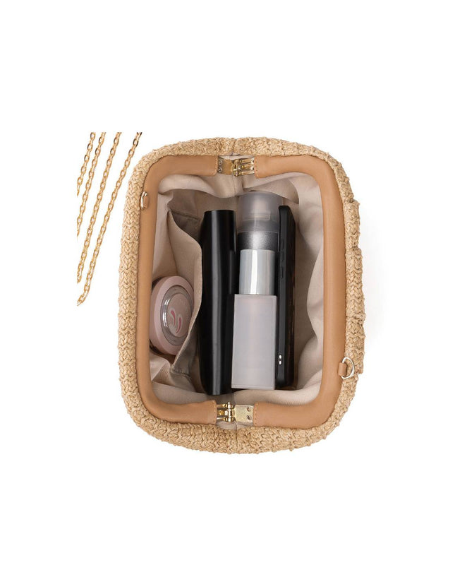 Straw Clutch Chain Bag