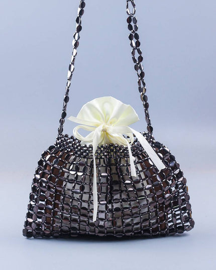 Hollow-out Woven Handbag Underarm Bag