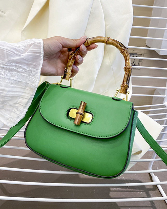 Retro Bamboo Shoulder Crossbody Handbag