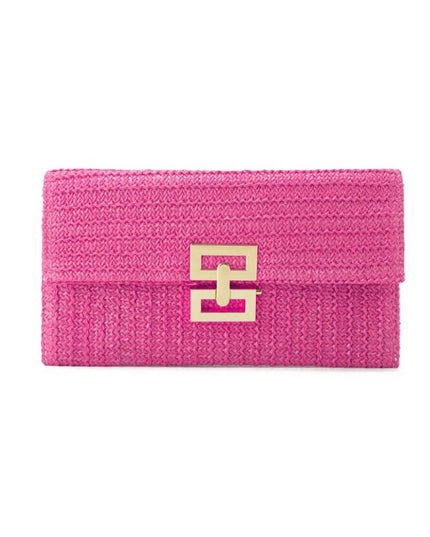 Straw Minimalist Clutch Chain Bag