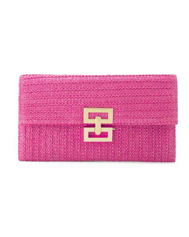 Straw Minimalist Clutch Chain Bag