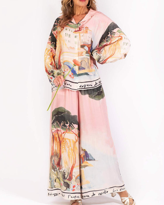 "Vienna Gallery" Watercolor Print Two-Piece Set