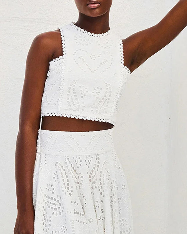 "Azure Lace" Eyelet Embroidery Set