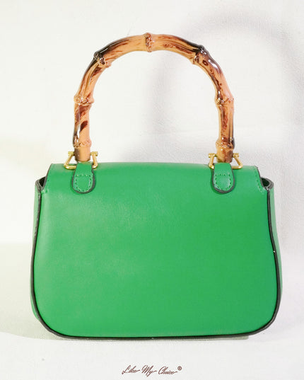 Retro Bamboo Shoulder Crossbody Handbag