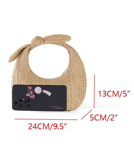 Bow Straw Bag