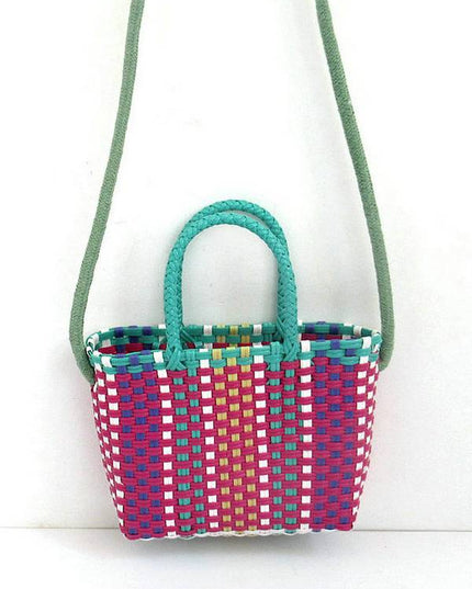 Colorful Hand Woven Beach Bag Picnic Bag