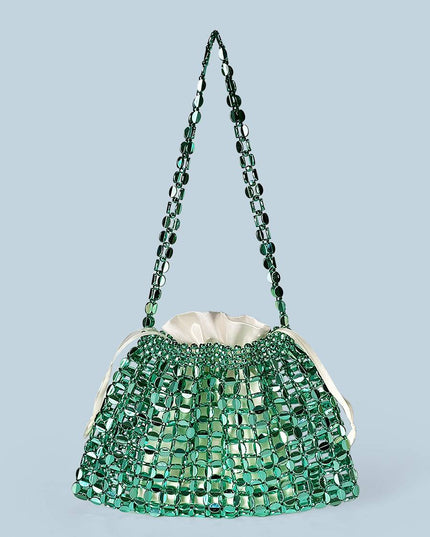 Hollow-out Woven Handbag Underarm Bag