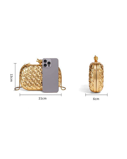Woven Clutch Chain Bag