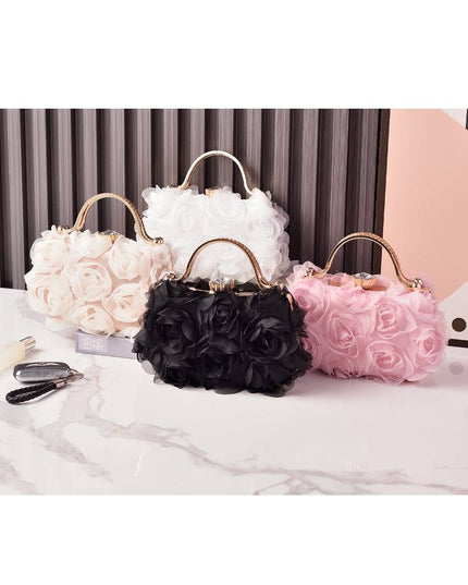Three-dimensional Flower Handbag