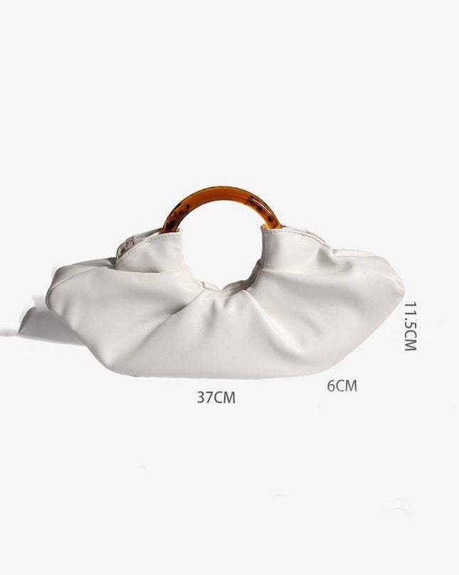Curved Acrylic Handle Tote Bag