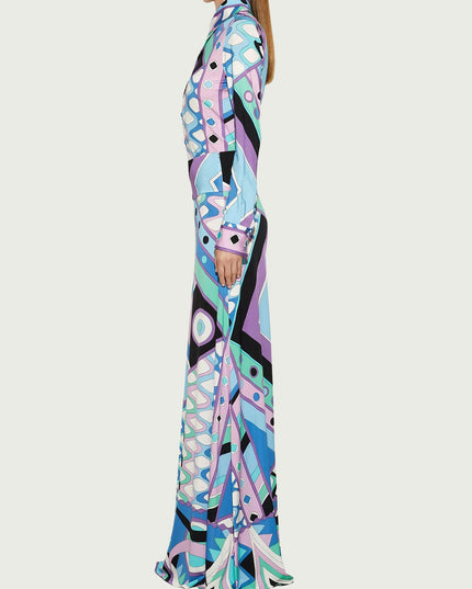 "Cosmic Groove" Geometric Print Two-Piece Set