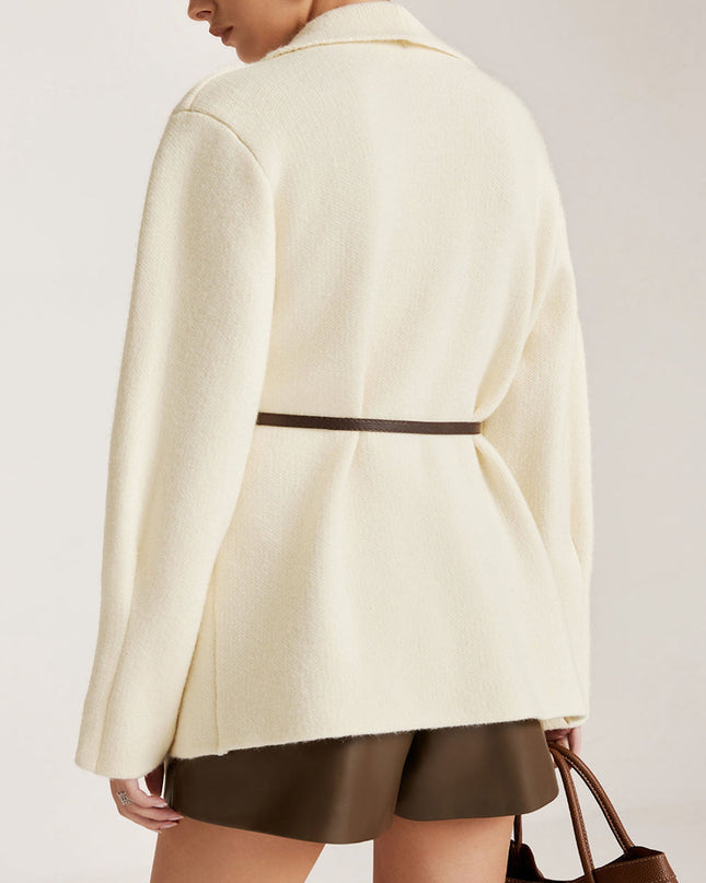 Belted Wool Blazer