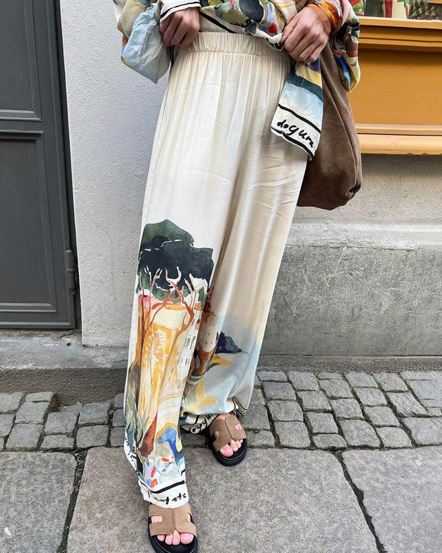 "Parisian Canvas" Watercolor Art Print Two-Piece Set