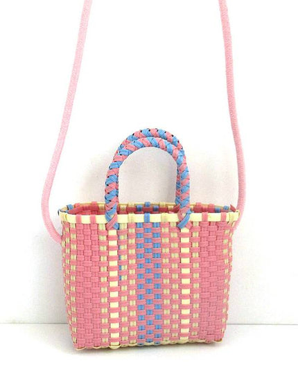 Colorful Hand Woven Beach Bag Picnic Bag