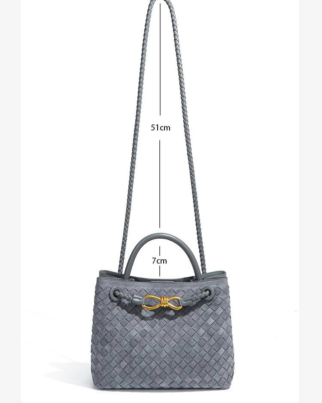 Minimalist Suede Handbag Shoulder Bag