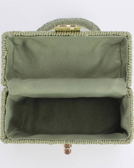 Small Square Box Woven Bag Chain Bag