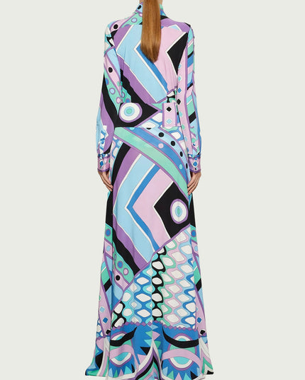 "Cosmic Groove" Geometric Print Two-Piece Set