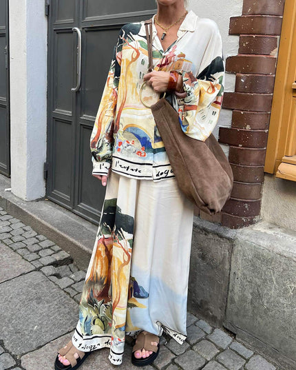 "Parisian Canvas" Watercolor Art Print Two-Piece Set