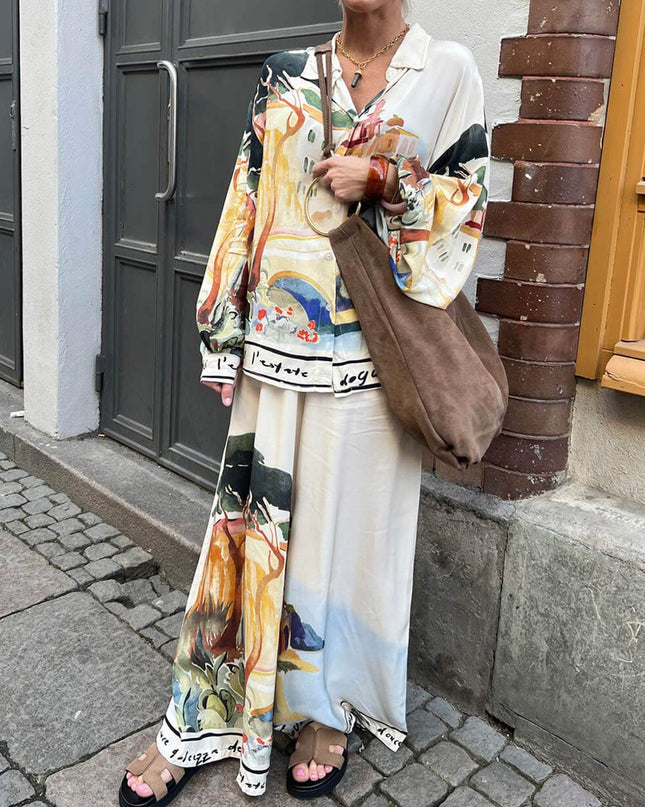 "Parisian Canvas" Watercolor Art Print Two-Piece Set