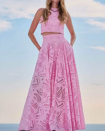 "Azure Lace" Eyelet Embroidery Set