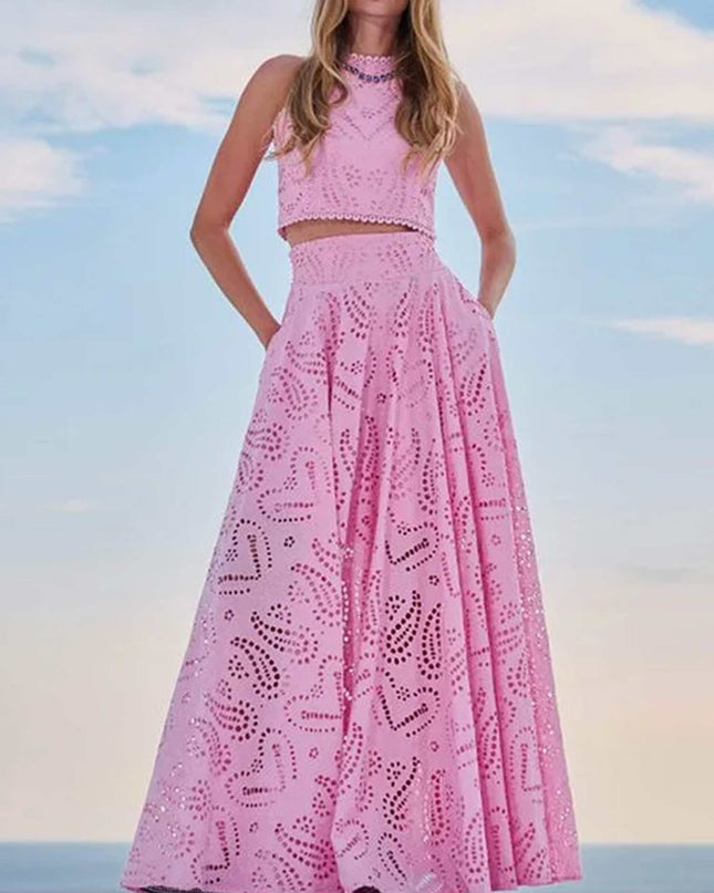 "Azure Lace" Eyelet Embroidery Set