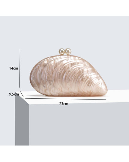 Shell Element Clutch Chain Bag