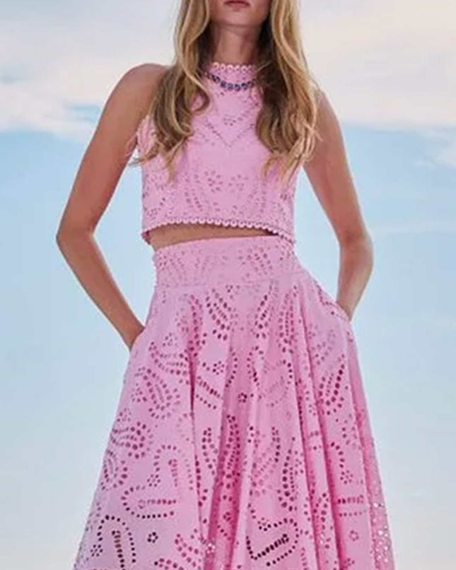 "Azure Lace" Eyelet Embroidery Set