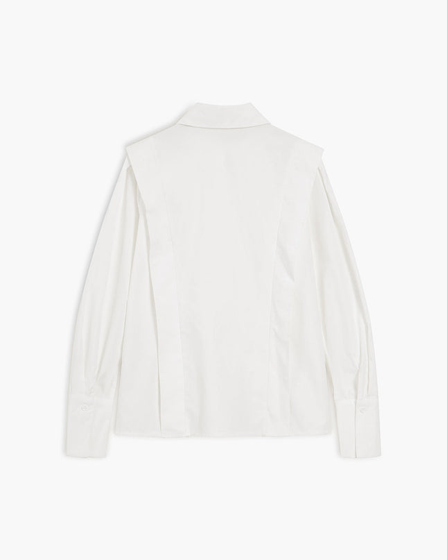 Oversized Shoulder Panel Button-Down Shirt