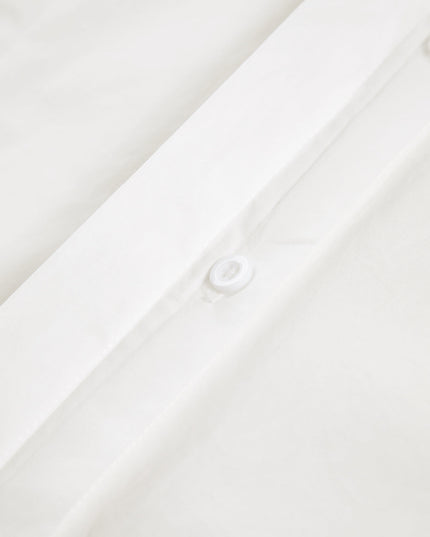 Oversized Shoulder Panel Button-Down Shirt