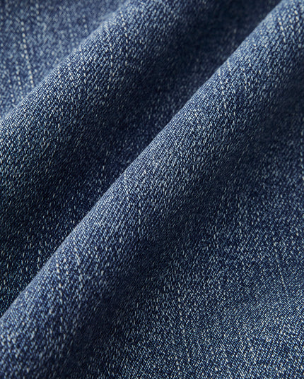 Dark Wash High-Waisted Wide-Leg Jeans
