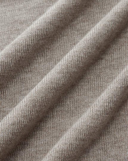 Slim-Fit Mock Neck Knit Top