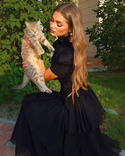 Retro Princess Multi-Layer Maxi Cake Dress