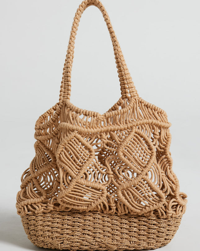 Marion Crochet Tote Bag