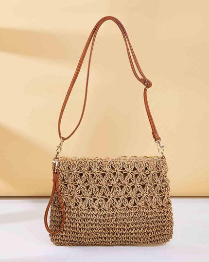 Simple Artistic Straw Beach Tote