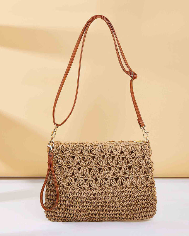 Simple Artistic Straw Beach Tote