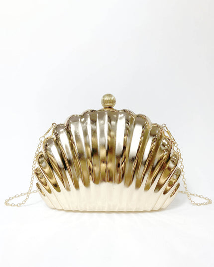 Metal Shell Clutch Party Evening Bag
